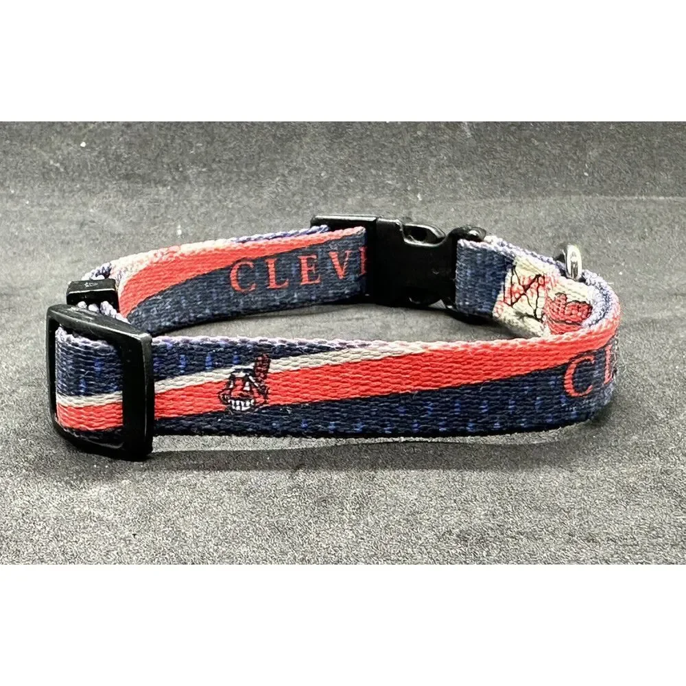 Cleveland Indians Guardians‎ Adjustable Dog Collar, Extra Small (8